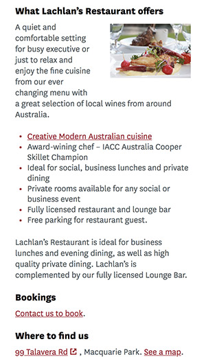 A photo of food of a restaurant