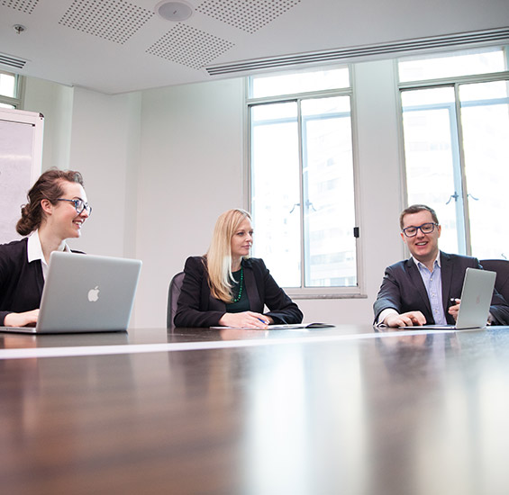 Digital professionals in Sydney CBD office