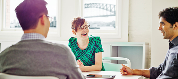 Website professionals in a Sydney office