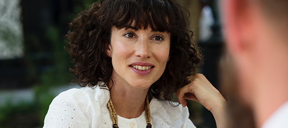 Business woman at a meeting in Sydney