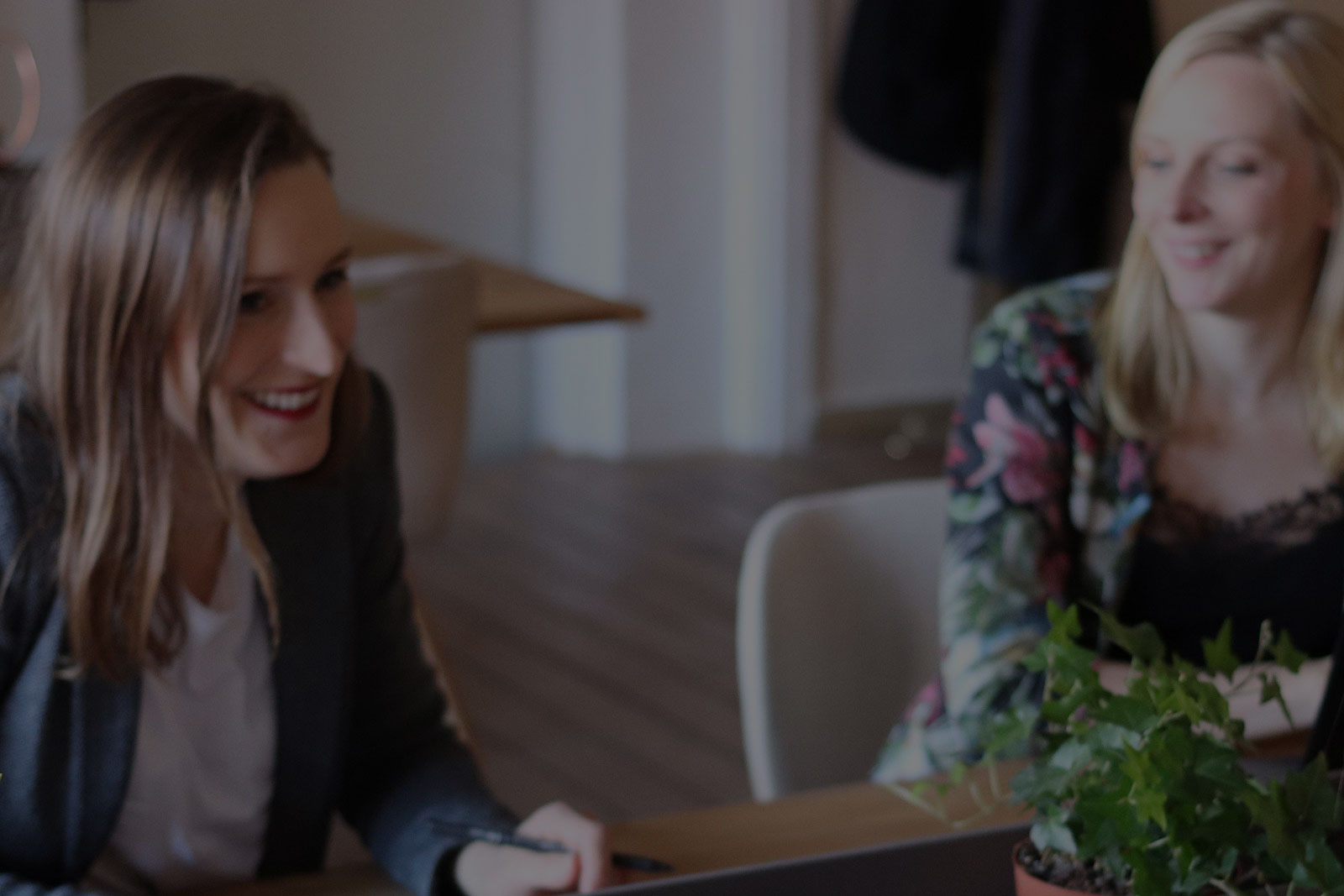Three website professionals in Sydney CBD office