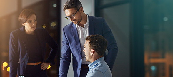 Sydney professionals in an office