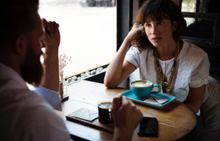 Students looking at a university website