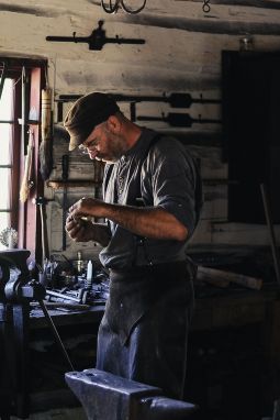 The laborer focused on making ends meet