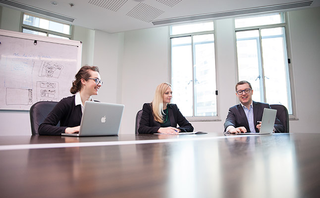 Professional woman in Sydney building a business case