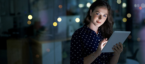 Digital professional with tablet in Sydney