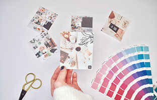 The beginnings of a mood board