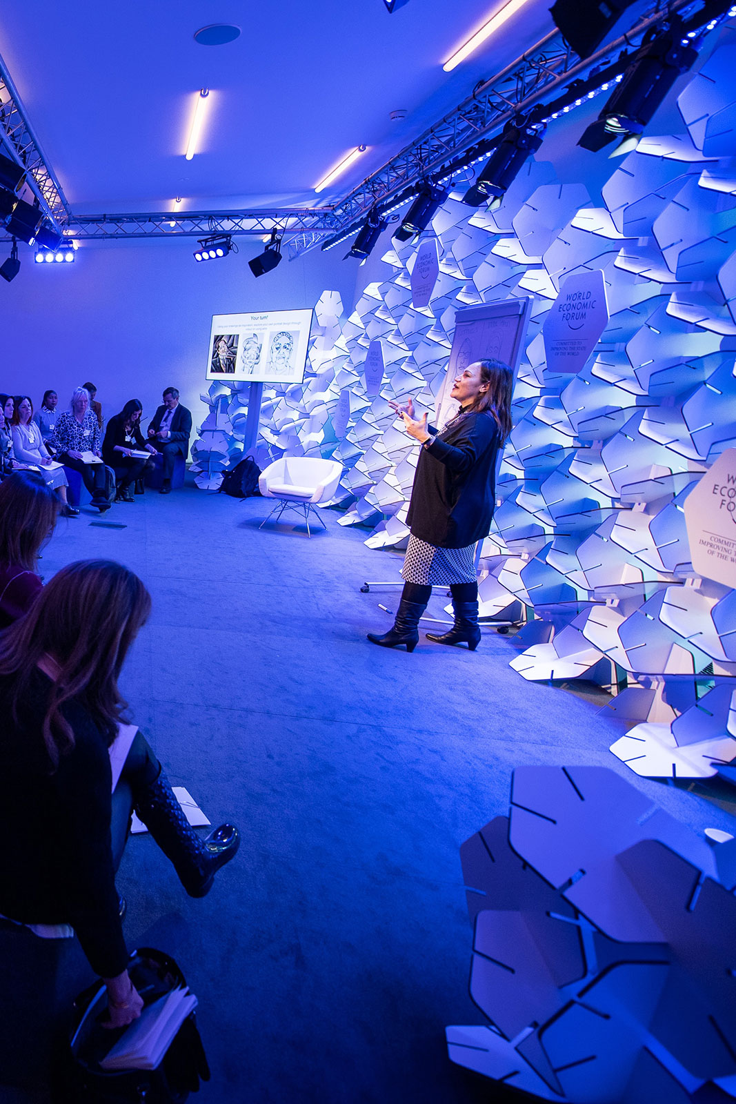 Speaker at a seminar / workshop